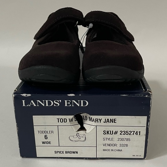 Lands’ End Toddler Suede Mary Jane - New - Picture 2 of 7